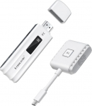 Traadita HDMI saatja ja vastuv&otilde;tja USB C, Lemorele 50 m USB-C saatja traadita saatja, 5G HDMI traadita striimimiseks MacBookist, iPhone 15-st, s&uuml;learvutist, kaamerast monitorile/projektorile/telerile