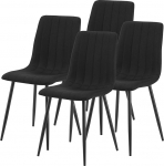 [en.casa] Elsern s&ouml;&ouml;gitoolide komplekt 4 k&ouml;&ouml;gitooli 89 x 43 x 52 cm Mustad toolid