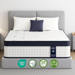 H3 madrats, 30,5 cm h&uuml;briidmadrats taskujoonelise vedrustuse ja 7-tsoonilise toega, m&auml;luvaht - ergonoomiline mugavus ja liikumisisolatsioon, &Ouml;ko-Tex & CertiPUR-US CertiPUR-US sertifikaat, 140 x 190 x 30,5 cm.