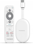 THOMSON Go Cast 150, Google TV, 4K UHD, voogedastuse dongle, h&auml;&auml;ljuhtimine, Google Cast, Dolby Atmos, Dolby Digital Plus, Wi Fi, mitme pistikupesa, 2 GB RAM, 8 GB m&auml;lu