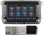 Linux Autoradio VW Golf 5/6 Passat Jetta Caddy EOS T5 Tiguan Touran CC Polo, Plug & Play originaalpistikuga, juhtmevaba CarPlay Android auto, Bluetooth, RDS, FM/AM, USB