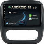 KEC 9-tolline Android 15 autoraadio Renault Trafic 3 2014-2021/Opel Vivaro B 2014-2018 traadita Apple CarPlay Android autode peeglilink GPS-navigatsiooniga Bluetooth 5.0 WiFi USB Navi FM + tagurdamine
