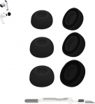 Aiivioll 3 paari m&auml;luvahust k&otilde;rvaklappe AirPods Pro 3 p&otilde;lvkonda, mugavad, turvalised, paremad m&uuml;ra t&uuml;histamise, asendus k&otilde;rvaklapid (erinevad suurused S/M/L, must)