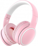 B10 Bluetooth k&otilde;rvaklapid &uuml;le k&otilde;rva, 2 EQ-muusikarežiimi (normaalne / bass) ja 50H m&auml;nguaeg Juhtmevabad k&otilde;rvaklapid mikrofoniga, kerged kokkupandavad HiFi stereok&otilde;rvaklapid iPadile / reisile / lauale / arvutile / kodus roosa v&auml;rvi
