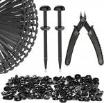 Haiou Heavy Duty Universal Nailon kaablipaelad, iselukustuvad kaablipaelad auto, kodu, kontori ja DIY projektide jaoks (100 tk kaablipaelad + l&otilde;ikur)