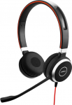 Jabra Evolve 40 UC Stereok&otilde;rvaklapid - Unified Communications k&otilde;rvaklapid VoIP softphone'ile passiivse m&uuml;rasummutusega - 3,5 mm pistikupesa - must