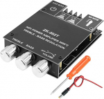 ZK-502T Bluetooth 5.0 v&otilde;imendi Hi-Fi Stereo 2 x 50 W, v&otilde;imendi Bluetoothiga k&otilde;larite jaoks, AUX BT DC12-24 V Mini Stereov&otilde;imendi plaat koos k&otilde;rg- ja madalpingega DIY koduk&otilde;laritega