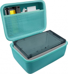 Khanka For Liene Amber M100/M200 Photo Printer Smartphone 10 x 15 Hard Case, Carry Case with Mesh Compartment for Liene DHP513 4 x 6 Inch Accessories, Bag Only, Tiffany Blue, Not applicable
