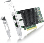 ipolex Dual RJ45 Copper Ports for Intel X540-T2, 10GbE Converged Network Adapter (NIC/CNA), X540 Chipset, PCI-E X8