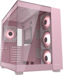 COUGAR Gaming | PC-Geh&auml;use Gaming | FV150RGBWHITE - Wei&szlig; - Mini-ITX, Micro-ATX ja ATX - Doppelkammer - kompatibel mit 400 mm GPU - ARGB - fortschrittliche K&uuml;hlung - bis zu neun L&uuml;fter - Rosa