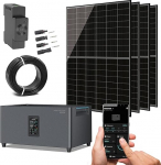1720 W r&otilde;duelektrijaama komplekt koos 4 x 430 W bifaasiliste p&auml;ikesemoodulitega, 50 m alalisvoolukaabel, 10 x MC4 pistik, 10 x MC &uuml;hendus, Jupiter C Plus, Smart Meter CT002