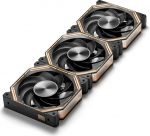 darkFlash INF34 120mm PC korpuse ventilaator, Daisy Chain, jahutus kuni 2000RPM, 4-pin PWM, ARGB CPU jahuti, arvutiventilaator, 3-pack (must, tagurpidi)