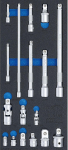 BGS 4144 T&ouml;&ouml;koja k&auml;ru sissekanne 1/3: pikendus, adapter ja liigendikomplekt 17 tk.