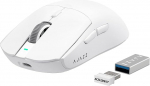 ATTACK SHARK AJAZZ AJ139PRO traadita m&auml;nguhiir, &uuml;likerge (65g), PAW3395 sensor, 26000 DPI, 4kHz, 2.4GHz/USB C juhtmega E-Spordi hiir, 6 programmnuppu, 700 tundi kestev aku, PC/MAC - valge