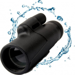 DOCANIO BAK4 Monocular 12 Zoom Monocular 50 mm Eyepiece High Definition FMC IPX7 Waterproof Spotting Scope with Smartphone Adapter and Upgraded Tripod for Climbing, Ball Games, Concerts