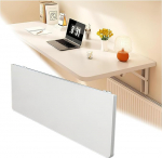 Klapptisch Platzsparender, wandmontierter, zusammenklappbarer Laptop-Schreibtisch, kompakter Klapptisch f&uuml;r kleine R&auml;ume, faltbare Fr&uuml;hst&uuml;cksbar aus Holz, stilvolles wei&szlig;es Design (20 x 24 c