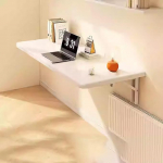 Generisch Klapptisch Platzsparender, Faltbarer K&uuml;chentisch zur Wandmontage. Vielseitiger schwebender Schreibtisch f&uuml;r Esszimmer, B&uuml;ro, Arbeitszimmer, Schlafzimmer und Waschk&uuml;che. Kompaktes Design f&uuml;r