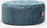 Lounge Pug Velvet Bean Bag Pouf 65 cm &uuml;mmargune t&uuml;rkiissinine mugav tool v&otilde;i jalatugi
