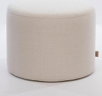 SIX Design Pouf Stool Round 42 x 53 cm Woven Fabric White