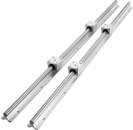 VEVOR Linear Guide Linear Rail 2 tk SBR20-1200 mm s&uuml;sinikterasest alumiiniumist juhtr&ouml;&ouml;pmel koos 4 tk SBR20UU liugblokkidega Lineaarne laagerblokk CNC osad 3D printeri freesimise / treipingi masinale