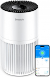 GoveeLife Mini &otilde;hupuhastaja magamistuppa, Intell.HEPA filter koos Alexa rakenduse juhtimisega, et v&auml;ltida lemmikloomade karvu, l&otilde;hnu, &otilde;ietolmu, suitsu, kaasaskantav &otilde;hupuhastaja 3 kiirusega, 2 režiimiga, taimeri, maitsetega