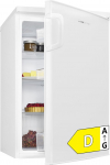 Clatronic k&uuml;lmik ilma s&uuml;gavk&uuml;lmikuta, energiaklass D, 84,5 cm, t&auml;isruumiline k&uuml;lmik, vaikne 39 dB, uksesangad vahetatavad, 0 &deg;C - 8 &deg;C, 133 l, v&auml;ike k&uuml;lmik koos k&ouml;&ouml;giviljaruumiga, VS 100 valge