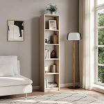 Home Collective Sonoma Tammepuust raamaturiiul, arhiiviriiul, seisev riiul, ruumijaotur, 5 lahtise sektsiooniga, MDF puidust, laius 40 cm