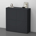 doporro Sideboard kapp 100 cm antratsiitmattist hoiukapp p&otilde;randal seisev elutuppa palju hoiuruumi kapp 04