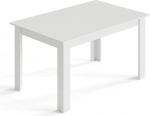 Mondeer Esstisch, K&uuml;chentisch f&uuml;r 4-6 Personen, Minimalistisches Design Holztisch f&uuml;r K&uuml;che Esszimmer Wohnzimmer, W138 x D90 x H75 cm, Wei&szlig;