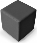 moebel-eins KUBUS Cube Seat Stool Footstock in Grey 50 x 45 x 45 cm Hall
