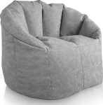 Aiire Luksuslik Bean Bag Diivan T&auml;iskasvanud - Relaxo Bean Bag Tool Design koos t&auml;idisega Cuddly Corner - Modern Bean Bag Tool t&uuml;drukutele ja lastele valmistatud Faux nahast Hall