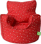 Bean Lazy Bean Bag puuvillane punane t&auml;hed v&auml;ikelapsele