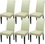 Komplekt 2/4/6 veekindel PU toolikate s&ouml;&ouml;gitoa jaoks - vastupidavad toolikatted kasutamiseks k&ouml;&ouml;gis, hotellis ja restoranis (heleroheline, 6 pakki)