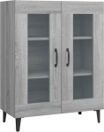 vidaXL Sonoma Sideboard Cabinet Sideboard Sideboard Chest of Drawers Multi-Purpose Cabinet Standing Cabinet Living Room Cabinet Grey Sonoma 69.5 x 34 x 90 cm Wood Material