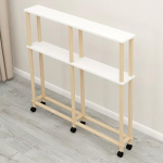 Konsoollaud Diivanilaud Kitsas laud diivani taga 360 p&ouml;&ouml;rlevate universaalsete ratastega sissep&auml;&auml;sulaud koridori elutuppa Foye (120 x 20 x 93,1 cm)