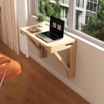 Klapptisch aus Holz, zur Wandmontage, klein, zusammenklappbar, zur Wandmontage, klappbar, f&uuml;r K&uuml;che, Esszimmer, K&uuml;che, Waschk&uuml;che, Restaurant.
