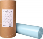 MELLOA Refill Film for Nappy Bin Compatible with Tommee Tippee Sangenic TEC Simplee Twist & Click for Refill Cassettes (Blue, 200 m + Paper Tube)