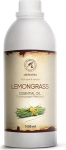 Lemongrass Oil 1000 ml, Cymbopogon Flexuosus, India, looduslik ja puhas, Lemongrass Essential Oil for Aromatherapy, Aroma Diffuser, Oil Lamp, Room Fragrance, Lemongrass Essential Oil, Lemongrass Essential Oil