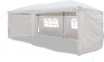 Goutime Folding Gazebo 3x6 Pop Up Party Tent 4 Removable Side Walls and Bag With Wheels