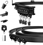 TOKPLNU kardinate rada 5M must paindlik painduv k&otilde;ver lae kardinate rada laheakna seinale v&otilde;i lakke paigaldamise raudtee s&uuml;steemi jaoks ruumijaotur du&scaron;&scaron; RV kardinate jaoks