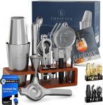 EMPATION kokteilikomplekt [Testi v&otilde;itja] 825 ml Boston Cocktail Shaker Roostevabast terasest, lihtne avada ja ei takerdu, professionaalne &scaron;okolaadikomplekt koos aluse ja retseptiraamatuga, mix-komplekt baarmenile
