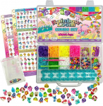 Bandai CD00102 Rainbow Loom Combo Set, Bracelet Making, Loom with 2300 Rubber Bands, Charms and Beads, Official Licence, Patented Set, Toy for Children from 8 Years