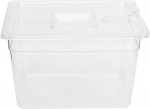 11L Sous Vide konteiner, kokkupandav, hingedega, 265 x 325 x 200 mm, Sous Vide konteiner koos kaanega, toiduaineklassi PC-materjal tsirkulaatoriga k&ouml;&ouml;gipliidi jaoks