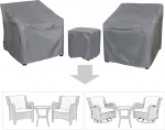 Baner Garden B15 3 Piece Garden Furniture Set with Durable Water Resistant Fabric