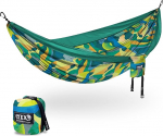 ENO, Eagles Nest Outfitters DoubleNest Print Lightweight Camping Hammock 1 to 2 Person Retro Emerald