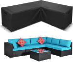 WISCLASS aiam&ouml;&ouml;bli kate L-kujuline veekindel Raske 420D Oxfordi kangakate Lounge m&ouml;&ouml;bli L-kujuline talvekindel tuulekindel kaitsekate Lounge m&ouml;&ouml;blile 210 x 264 x 85 x 87 cm,
