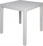 Dmora - Vicenza aialaud, ruudukujuline aiariiul, fikseeritud laud sise- ja v&auml;litingimustes kasutamiseks, 100% Made in Italy, 78 x 78 x 78 cm, valge