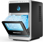 EUHOMY Kaasaskantav poolkuuj&auml;&auml;kuuti-masin, valmis 12 minutiga, 1600 t&uuml;kki/p&auml;evas, automaatne s&uuml;gavpuhastus, j&auml;&auml;kuubikute tegija viski/kohvi/pehmed joogid jaoks