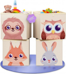 Lastetoa hoiukastide komplekt 4 - Kallax kastid lastele, praktiline organiseerija lastetoas, m&auml;nguasjade hoiukastid lastele