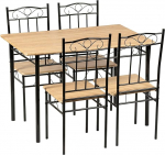 P&ouml;&ouml;gipuidust s&ouml;&ouml;gilaud ja 4 tooli S&ouml;&ouml;gilaud ja toolide komplekt Mustad metallist jalad s&ouml;&ouml;gituppa K&ouml;&ouml;ki Elutuppa